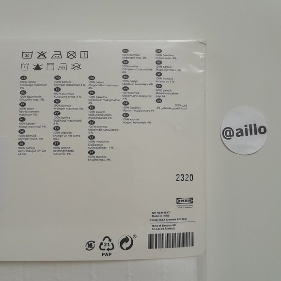 IKEA MATILDA Sheer curtains, 1 pair, white 55x98 " - Picture 10 of 13